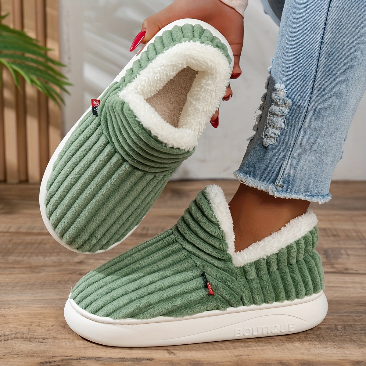 Chaussons d'hiver douillets