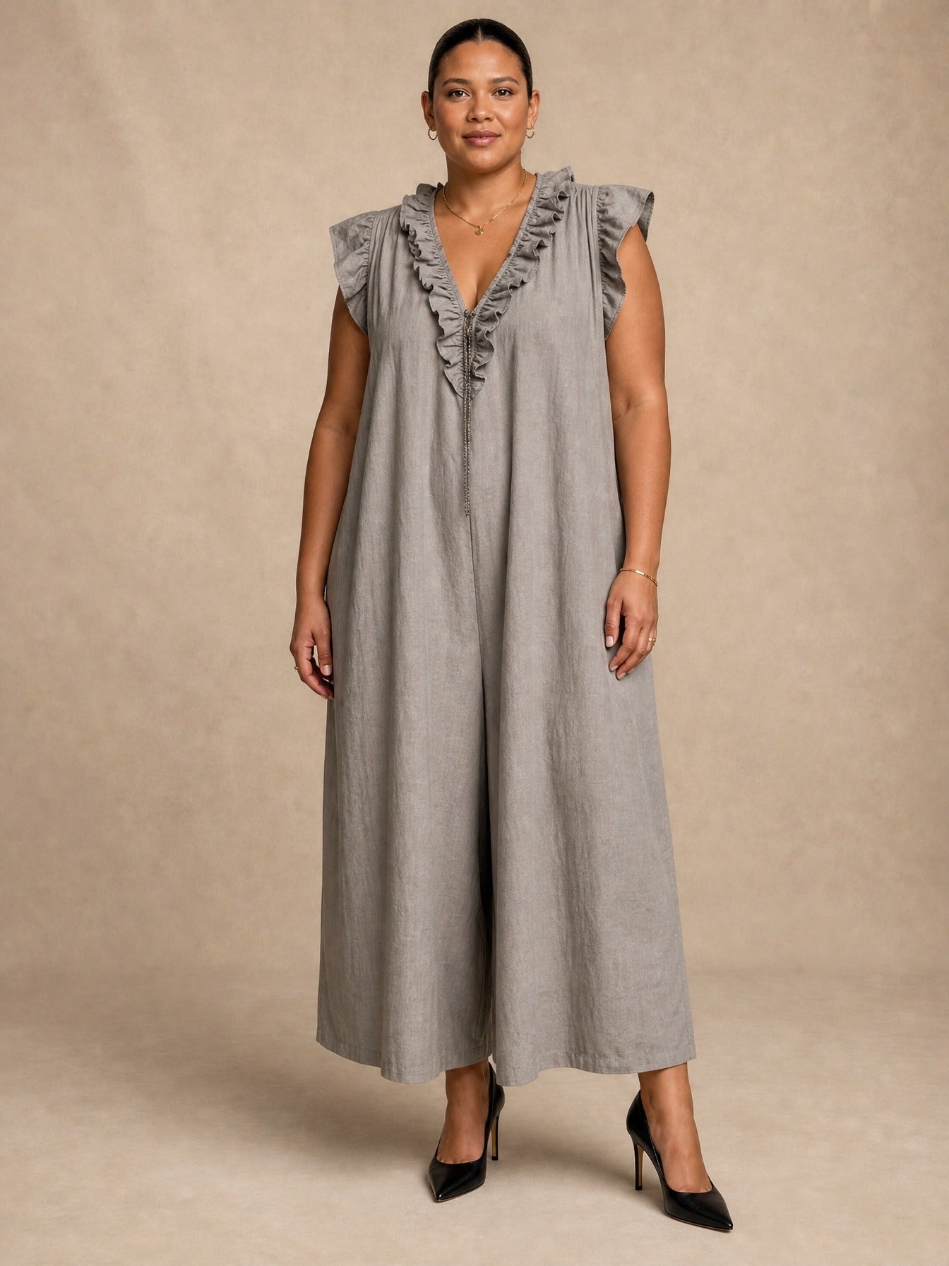 Robe longue Sienna à volants