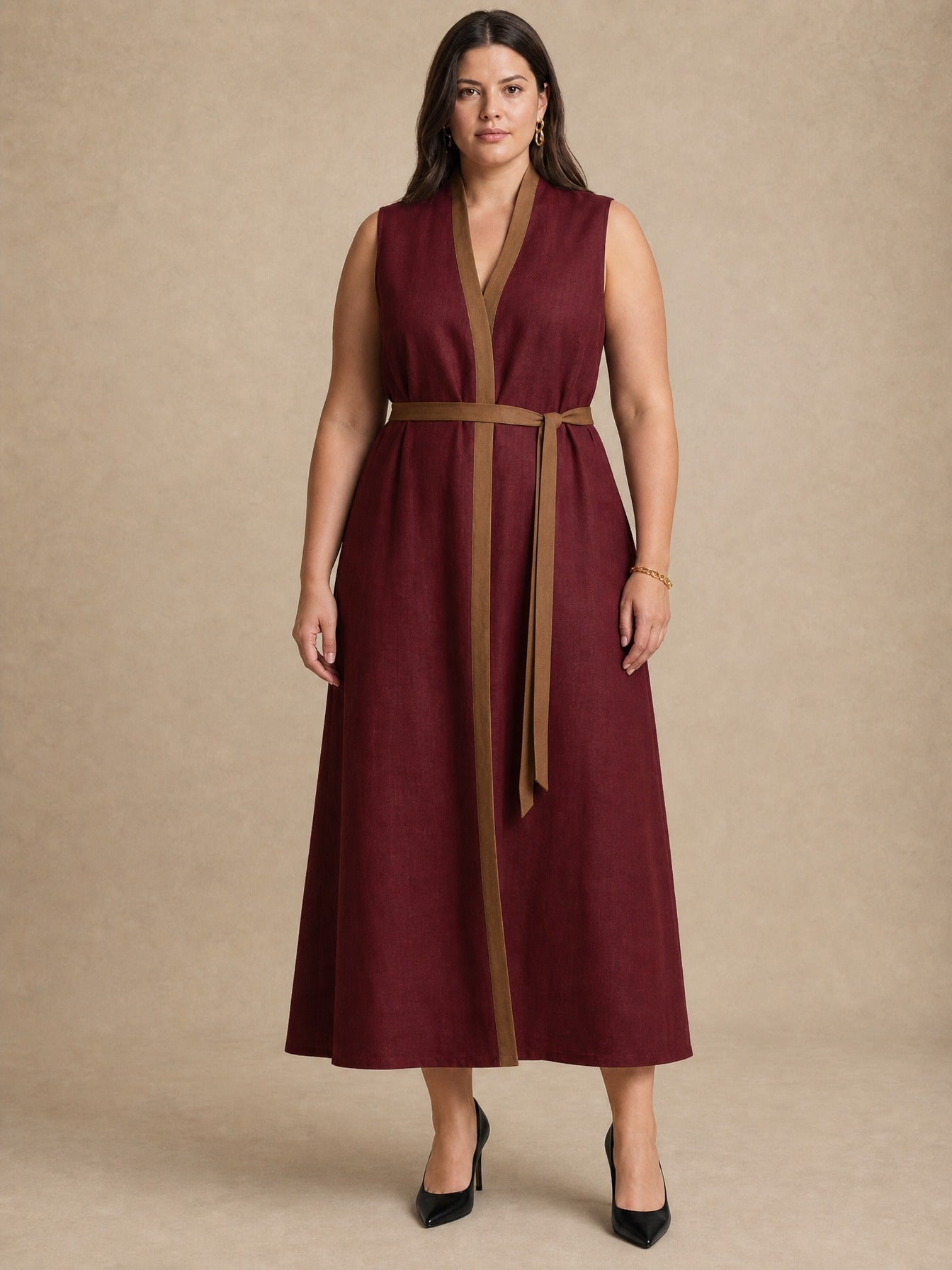 Robe longue sans manches Aria