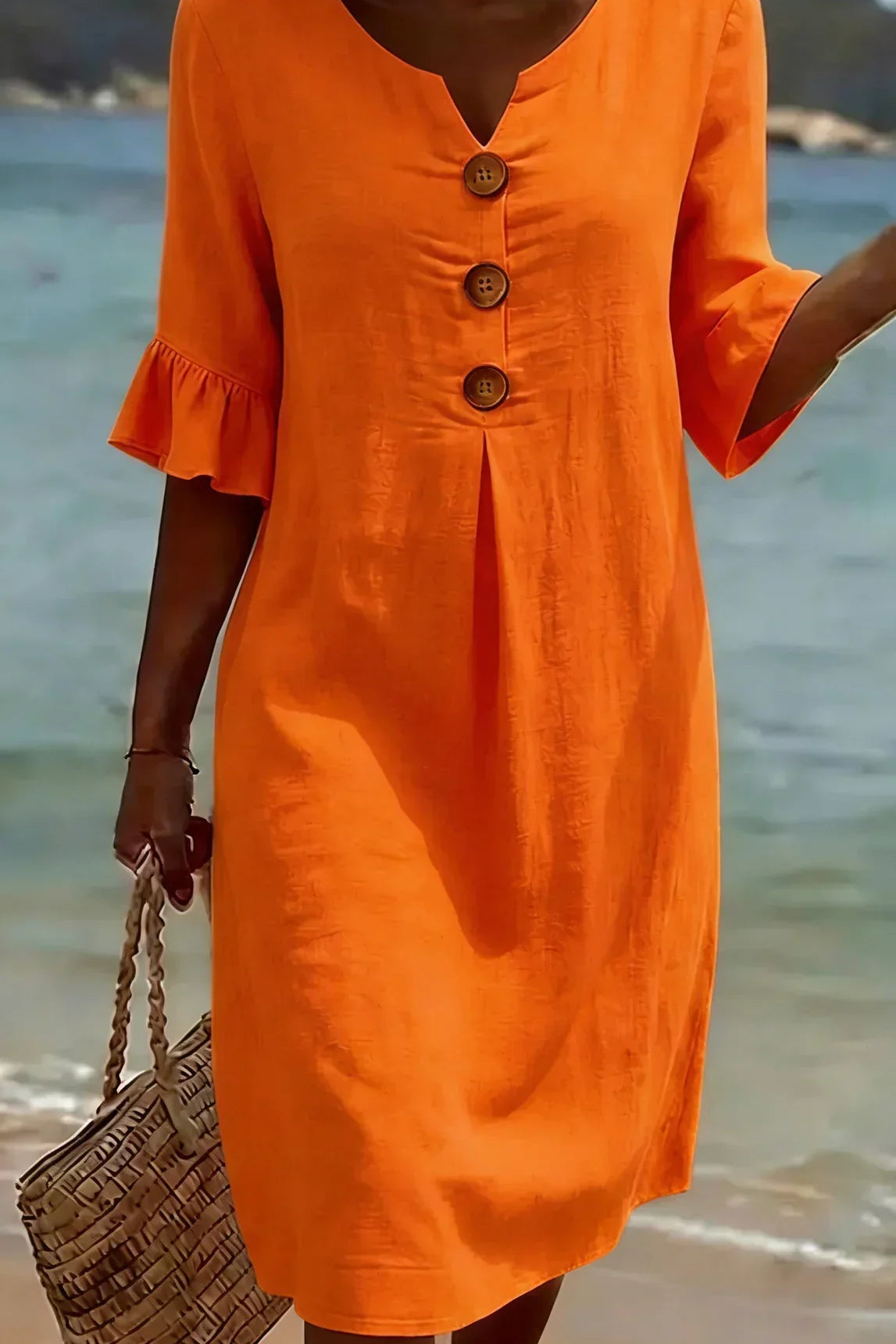 Radmila™ | Robe longue texturée à manches longues
