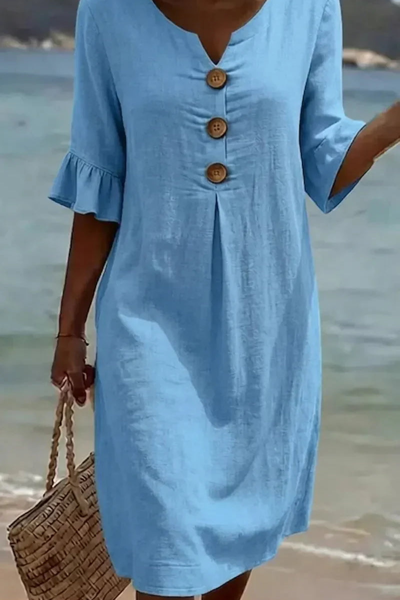Radmila™ | Robe longue texturée à manches longues