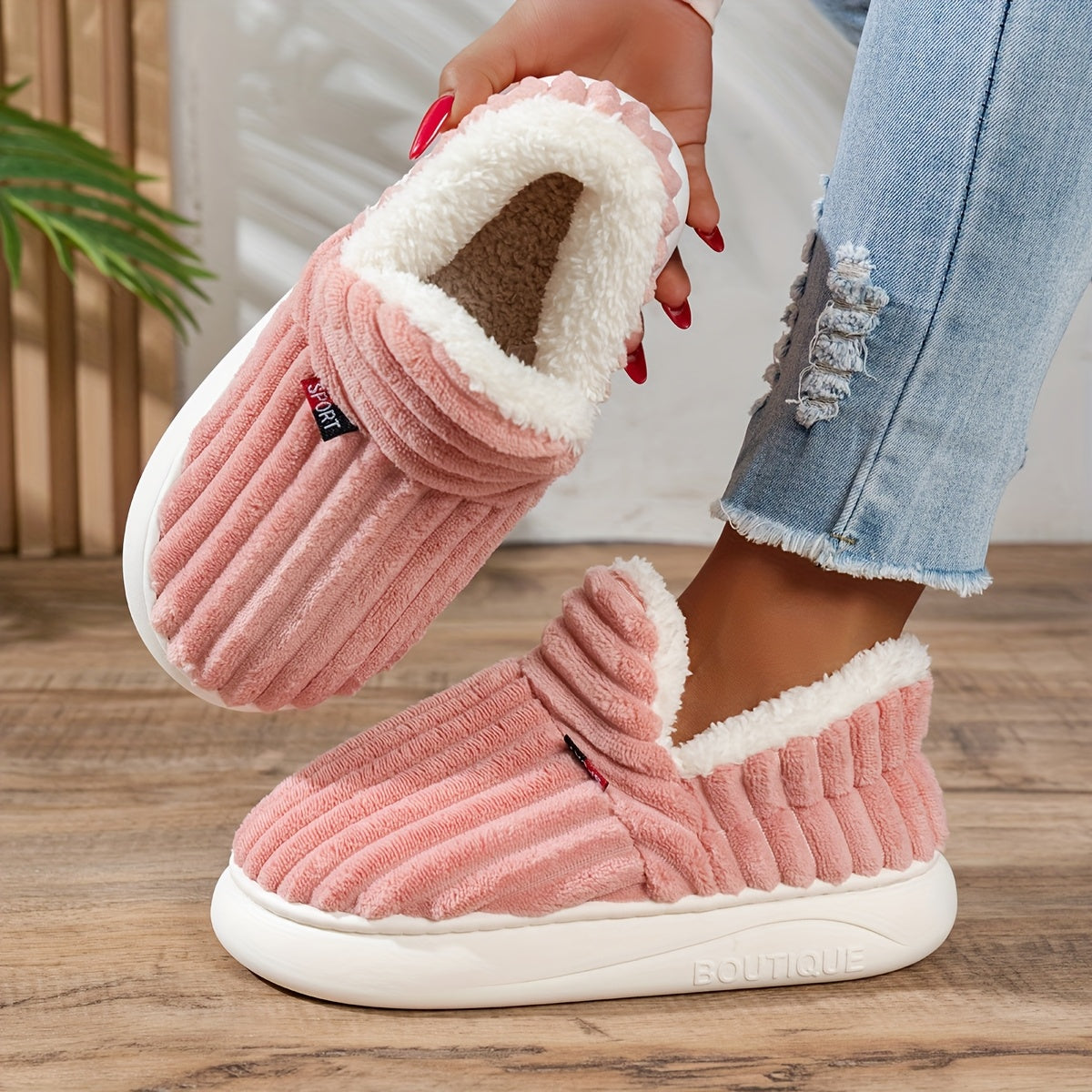 Chaussons d'hiver douillets
