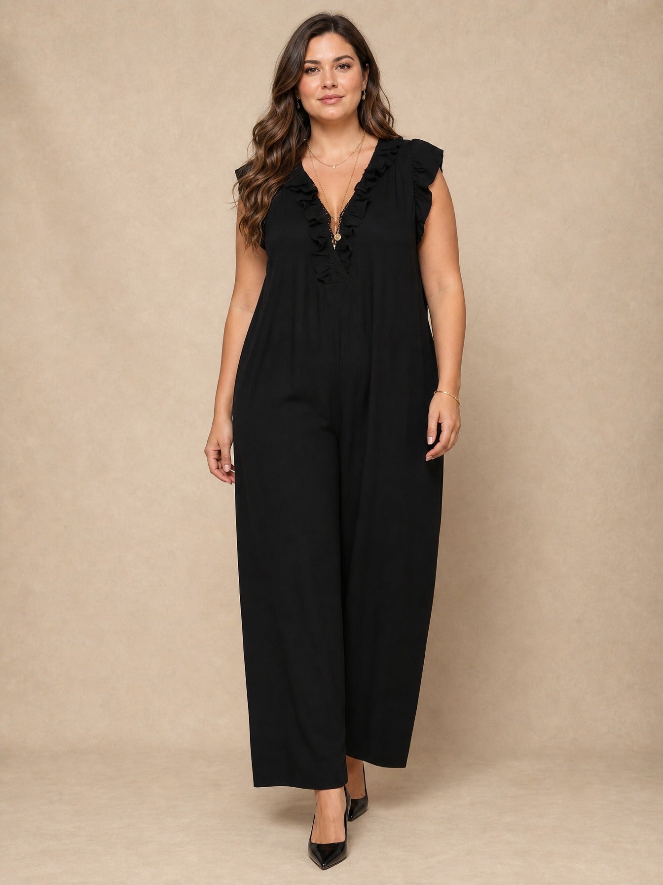 Robe longue Sienna à volants