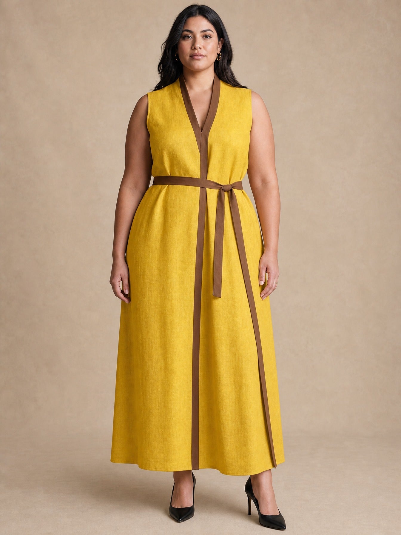 Robe longue sans manches Aria