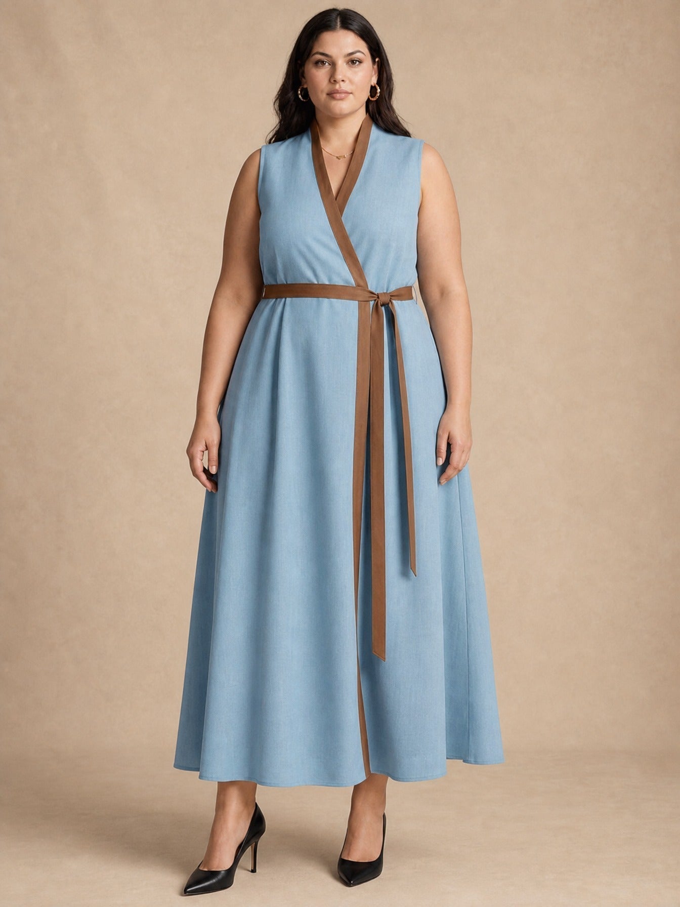 Robe longue sans manches Aria
