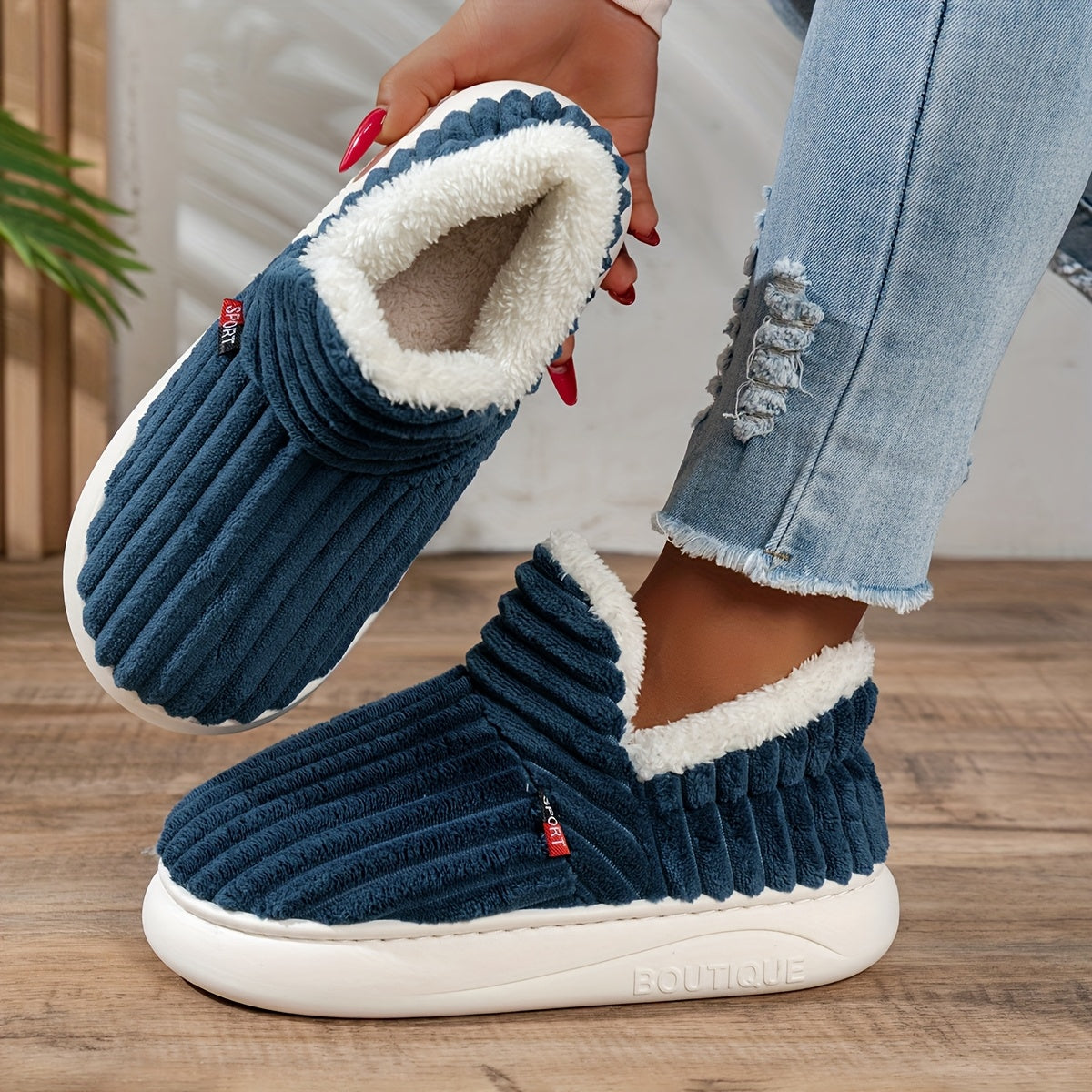 Chaussons d'hiver douillets