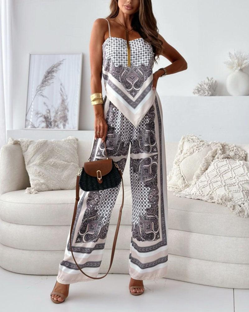 Ensemble gilet et pantalon à lacets imprimé Queen