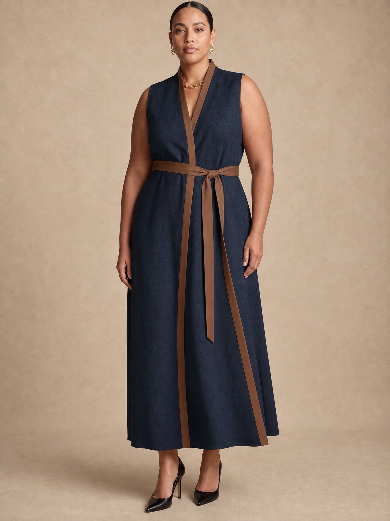Robe longue sans manches Aria