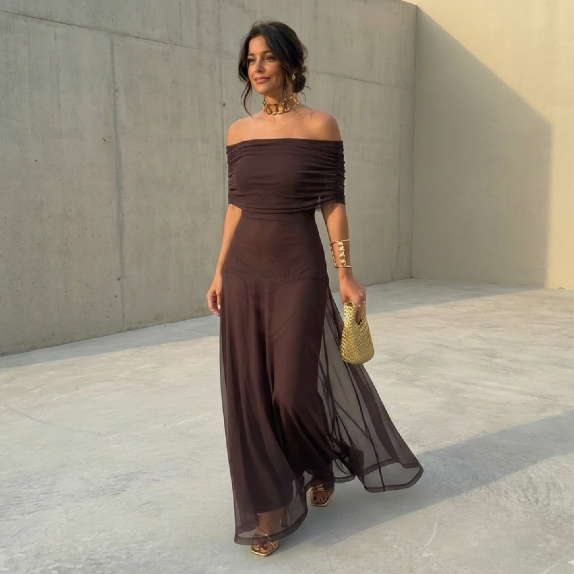 Uma | Robe ample fluide au design élégant