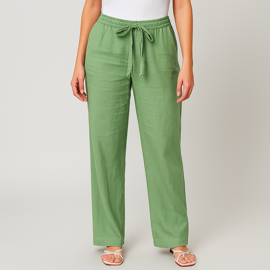 Lorraine – Pantalon fluide à taille nouée