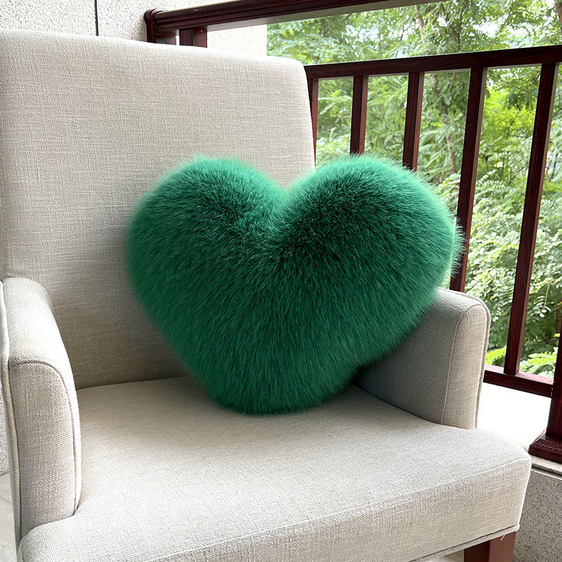 Oreiller en peluche Cœur moelleux