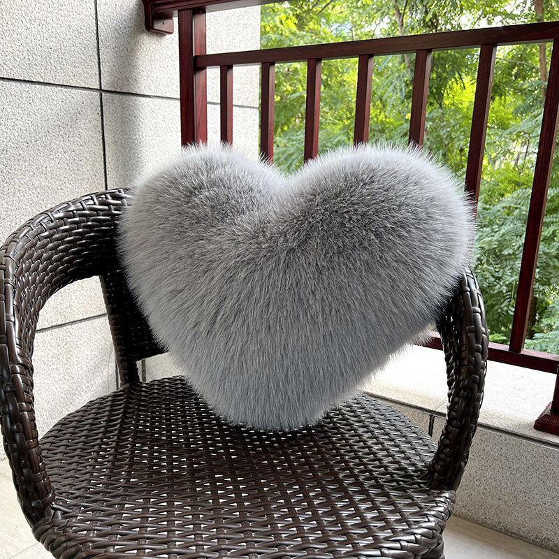 Oreiller en peluche Cœur moelleux