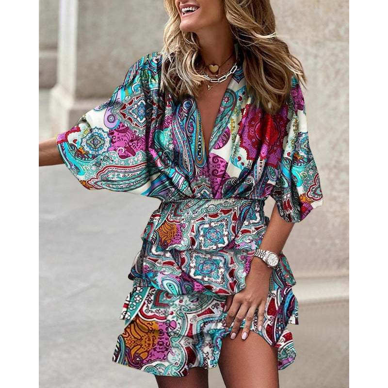 Zachi™ | Robe midi fleurie