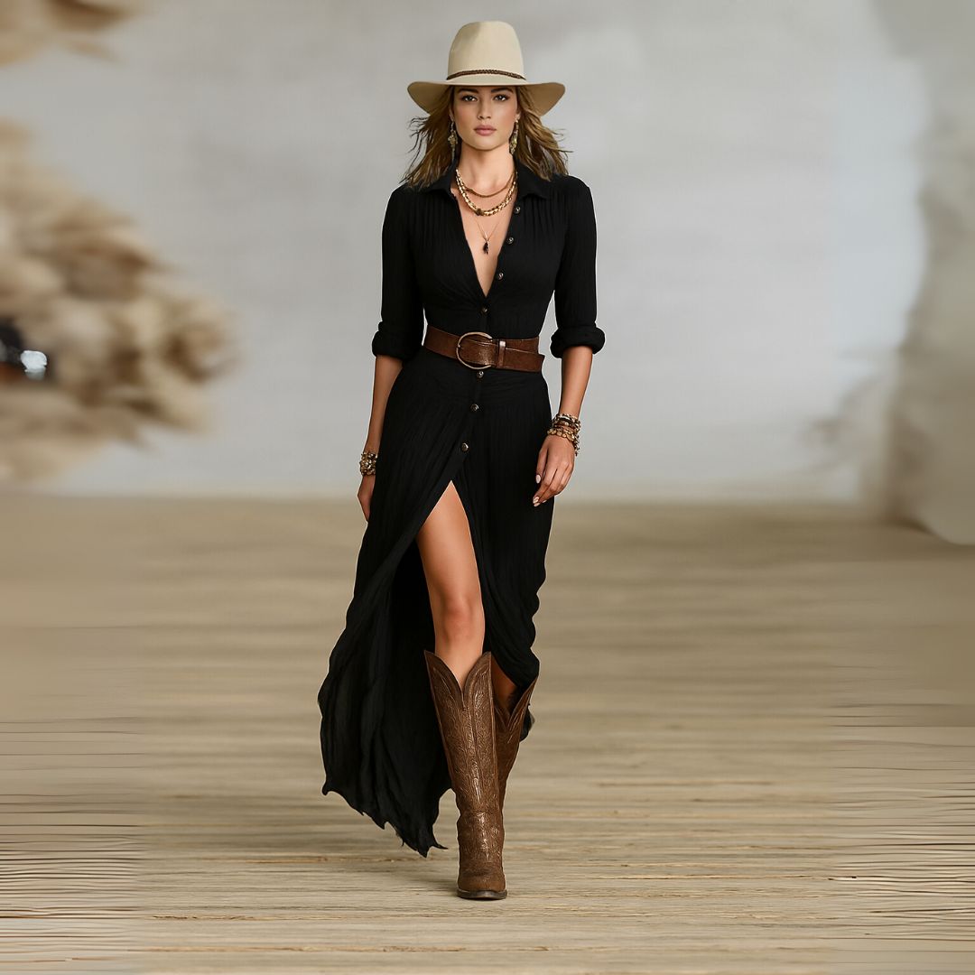 Lily | Robe longue chic