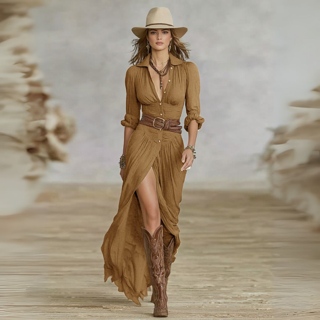 Lily | Robe longue chic
