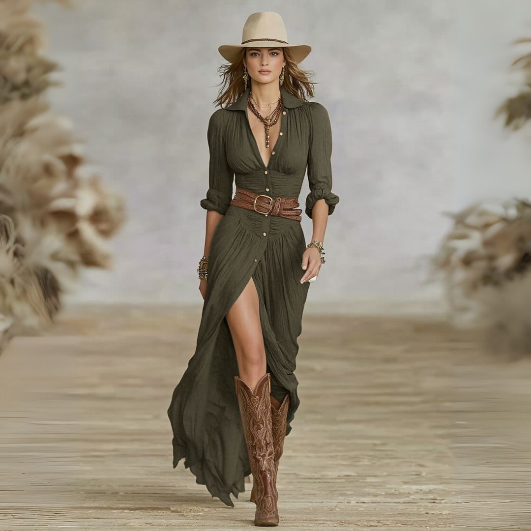 Lily | Robe longue chic