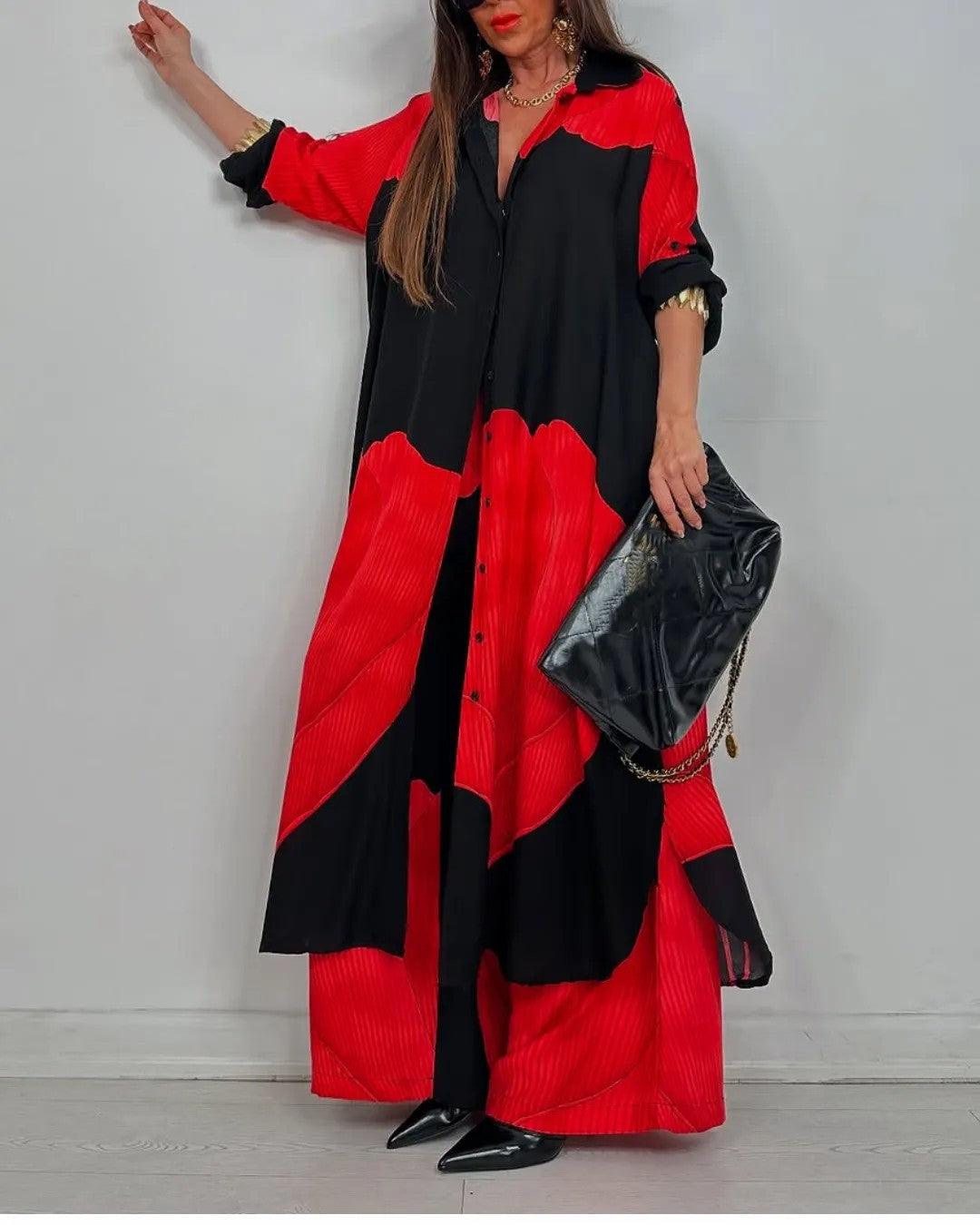 Ensemble Trisha patchwork col en V
