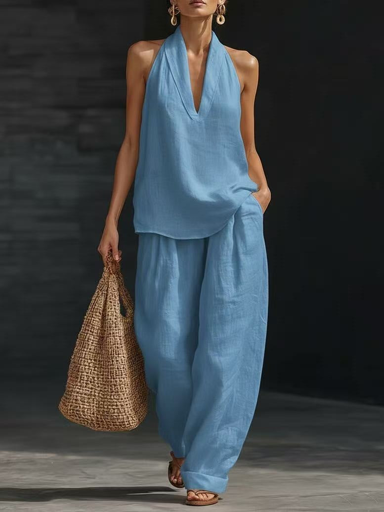 Zoë™ | Ensemble sans manches avec pantalon large