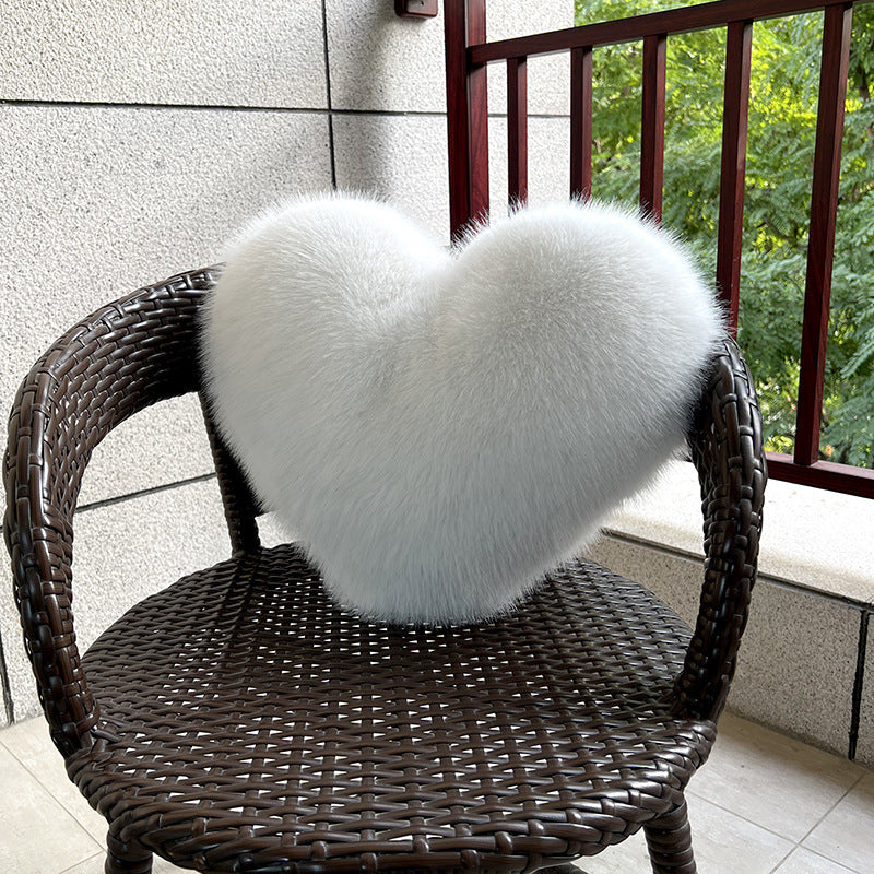 Oreiller en peluche Cœur moelleux