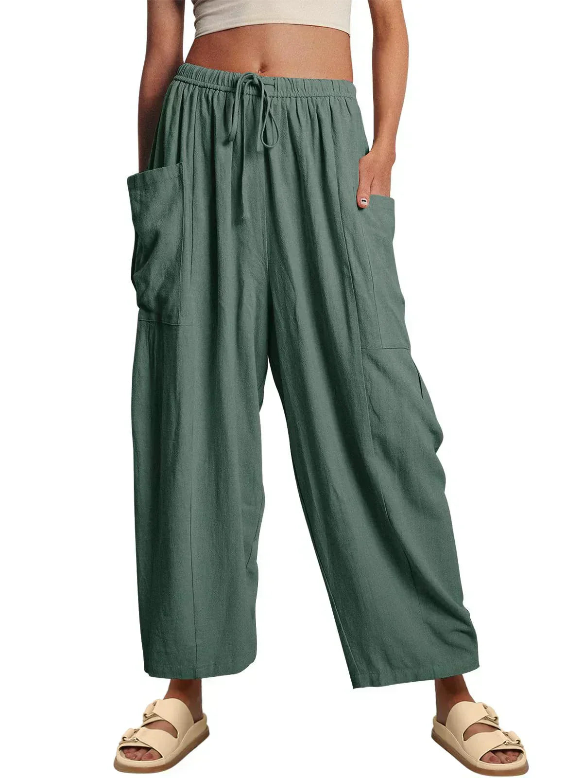 Barbara – Pantalon large décontracté
