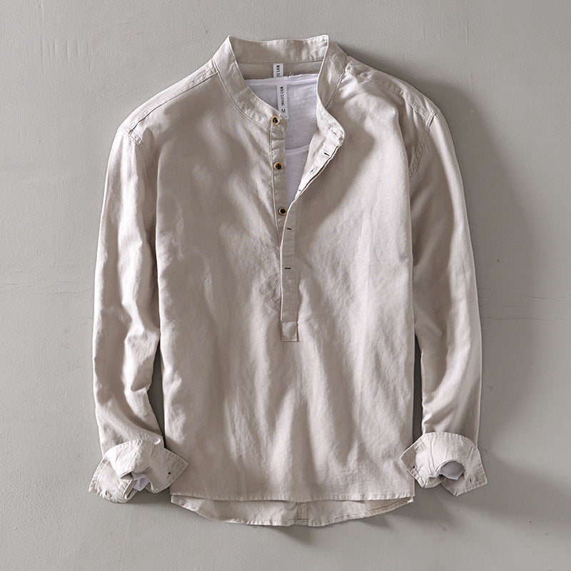 Chemise en lin Kyoto Henley