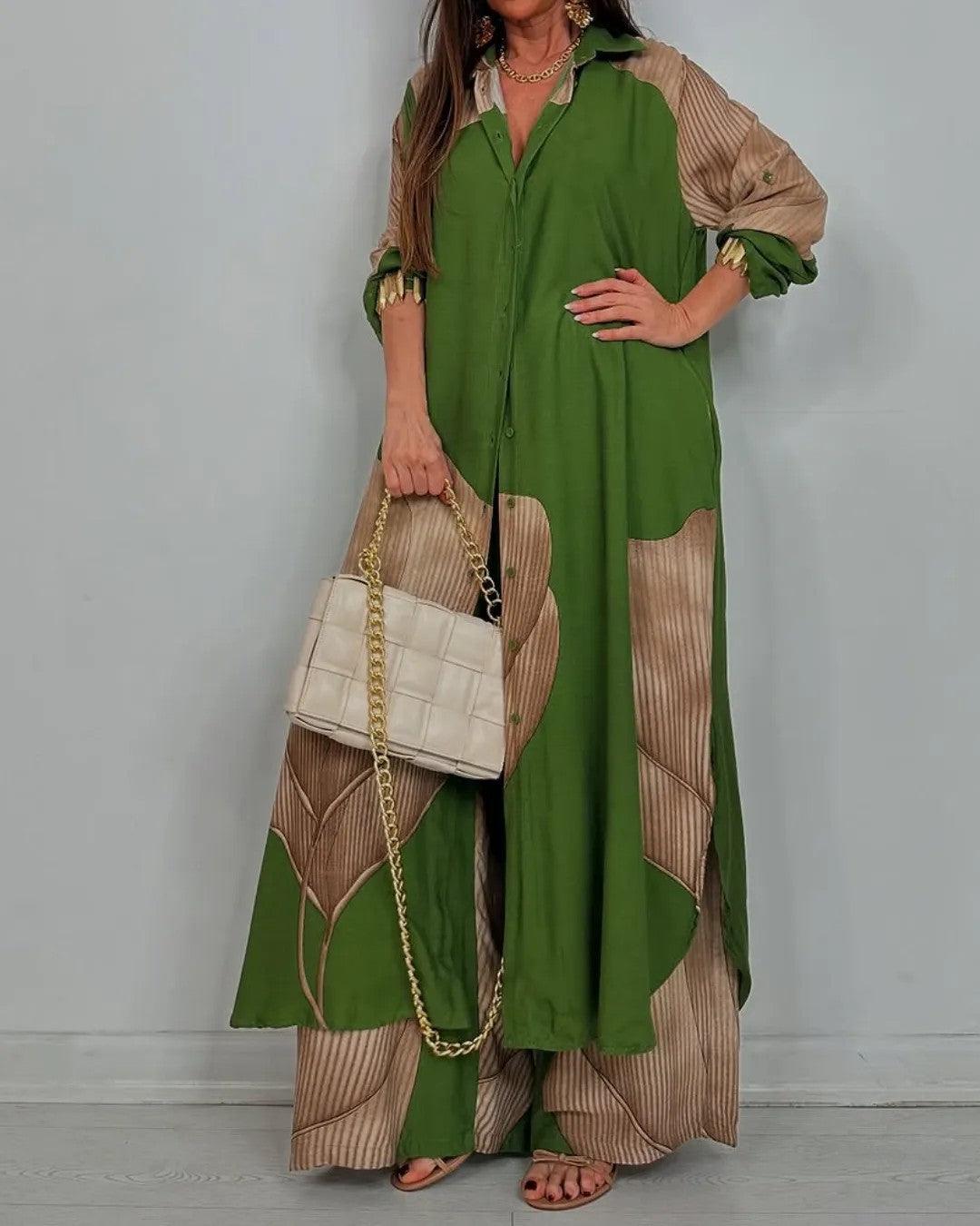 Ensemble Trisha patchwork col en V