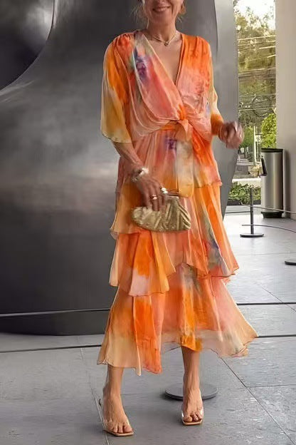 Stella & Grace™ |Robe d'été fleurie superposée