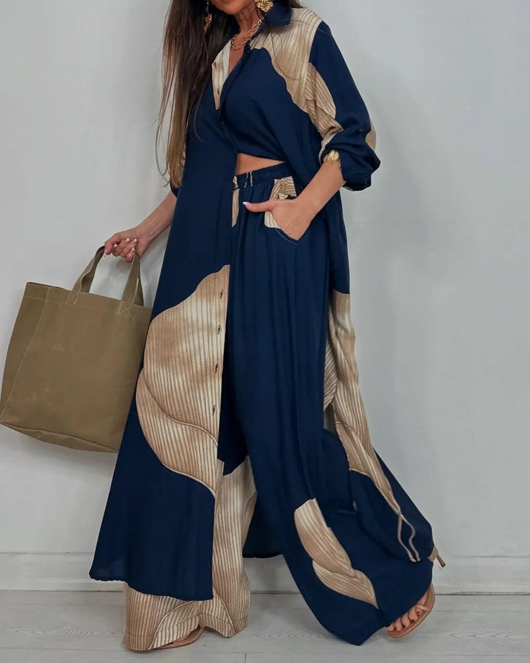 Ensemble Trisha patchwork col en V