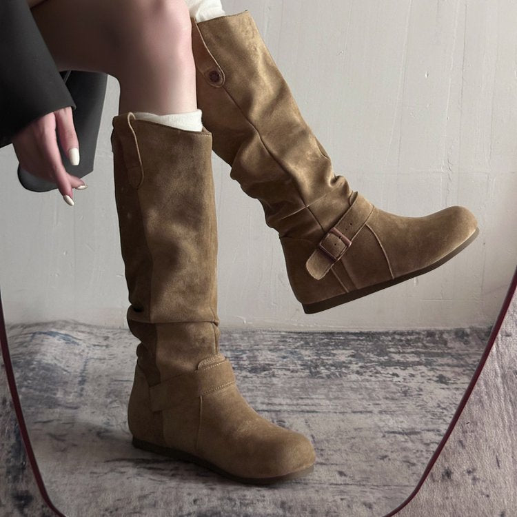 Bottes orthopédiques à semelle plate
