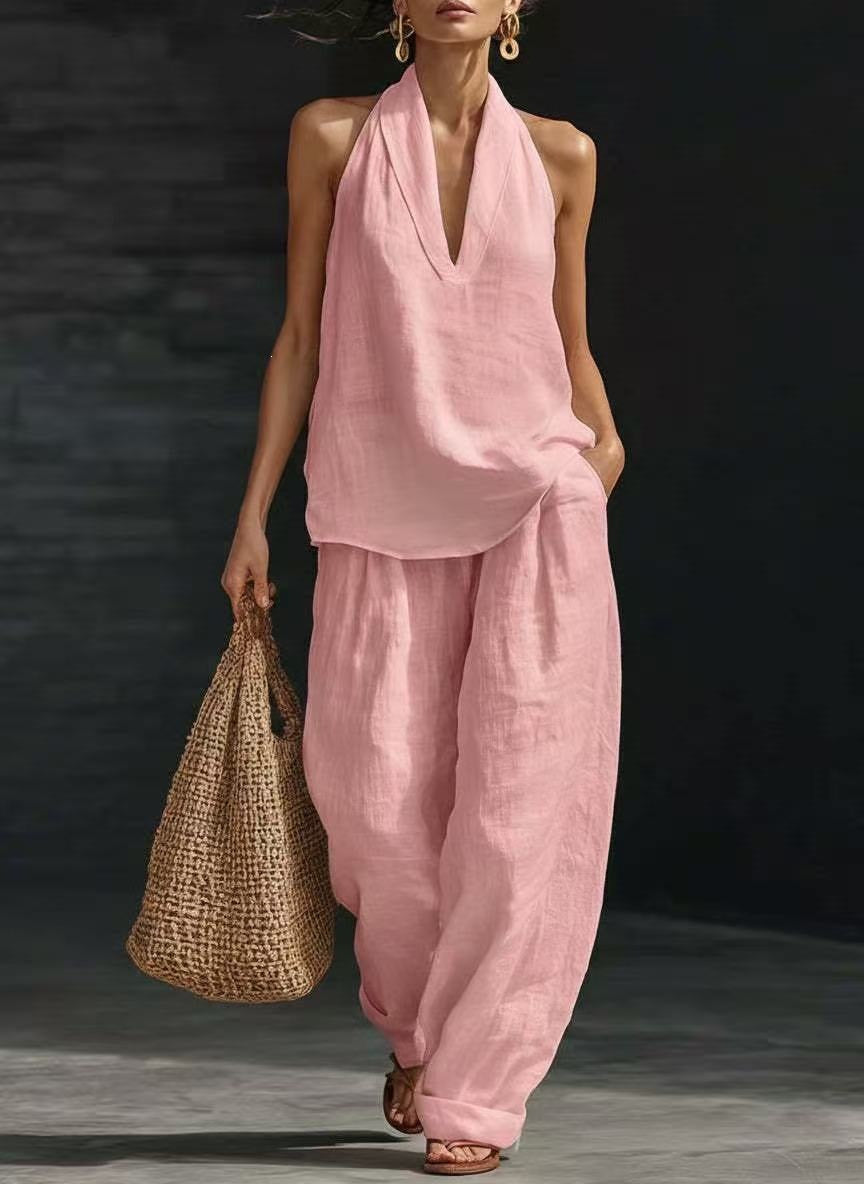 Zoë™ | Ensemble sans manches avec pantalon large