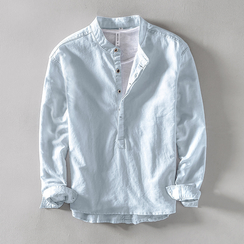Chemise en lin Kyoto Henley