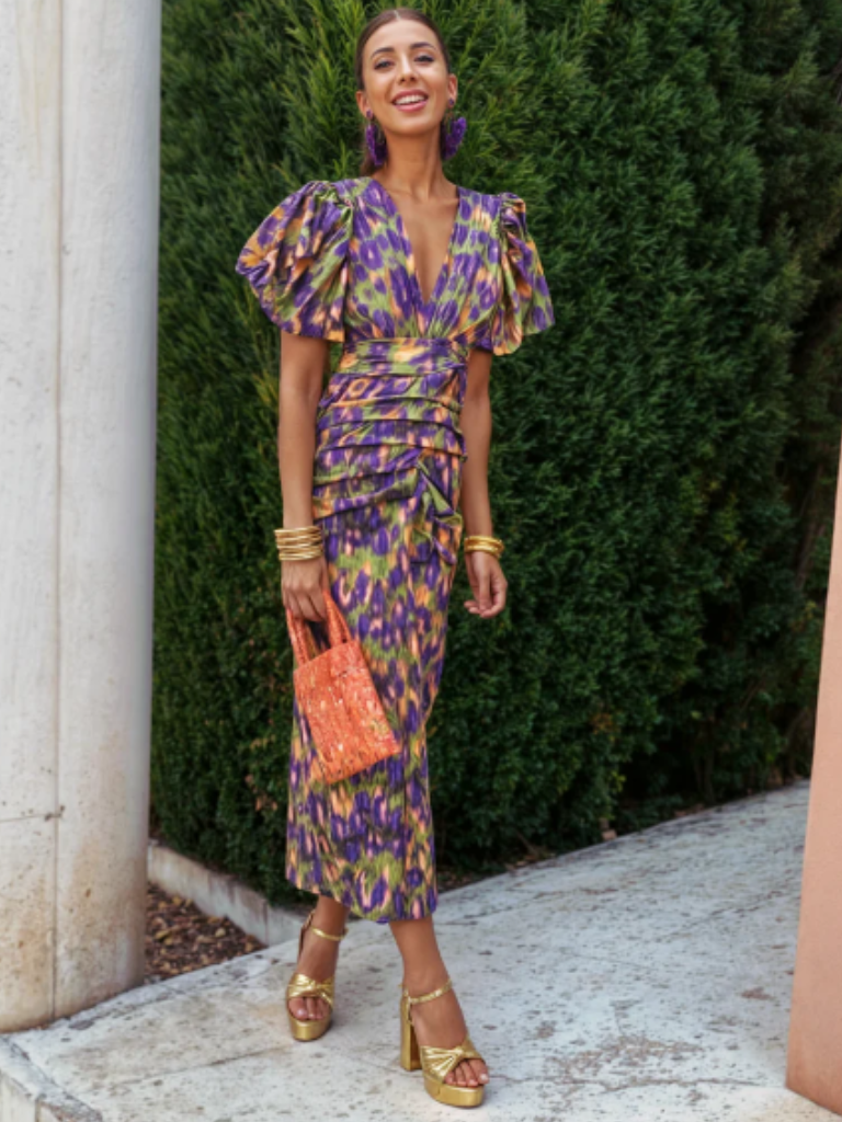 Stella & Grace™ | Robe midi plissée Vive