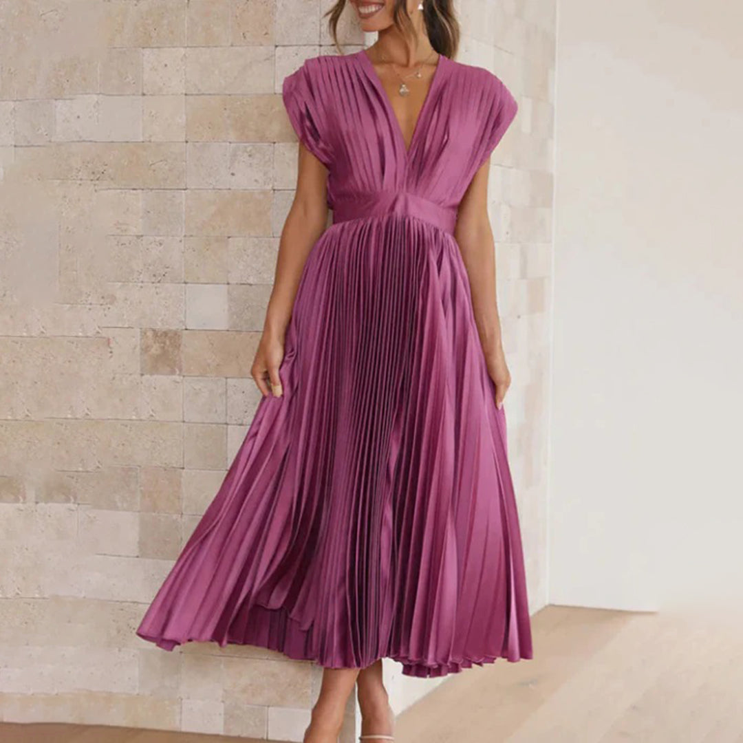 Stella & Grace™ | Robe midi plissée intemporelle