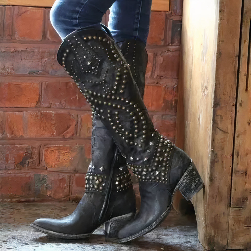 Bottes western hautes