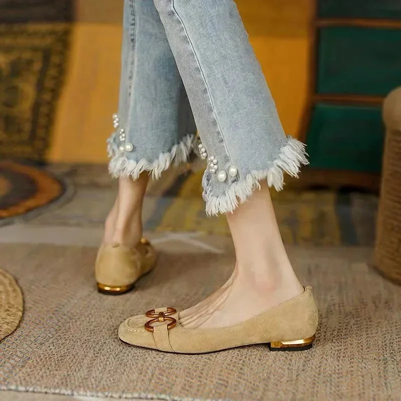 Sandales à talons bas