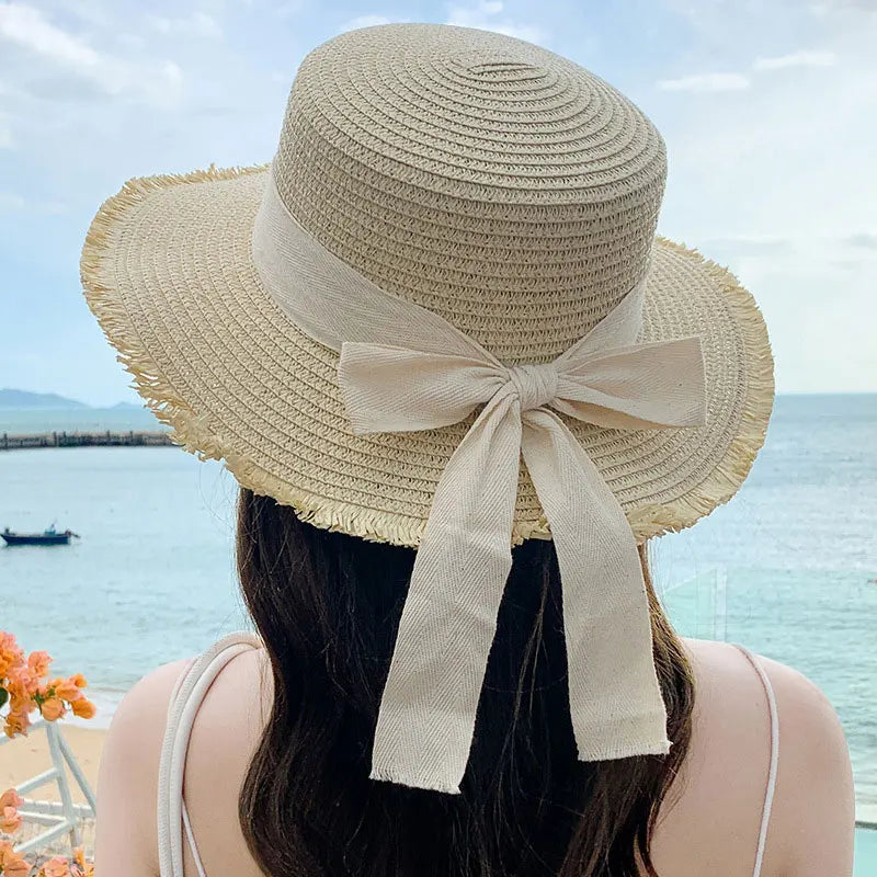 Chapeau de paille Rivera nœud papillon