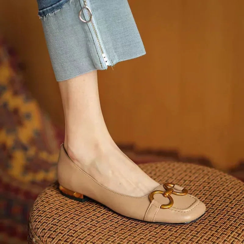 Sandales à talons bas