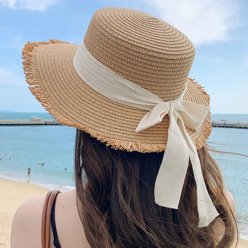 Chapeau de paille Rivera nœud papillon