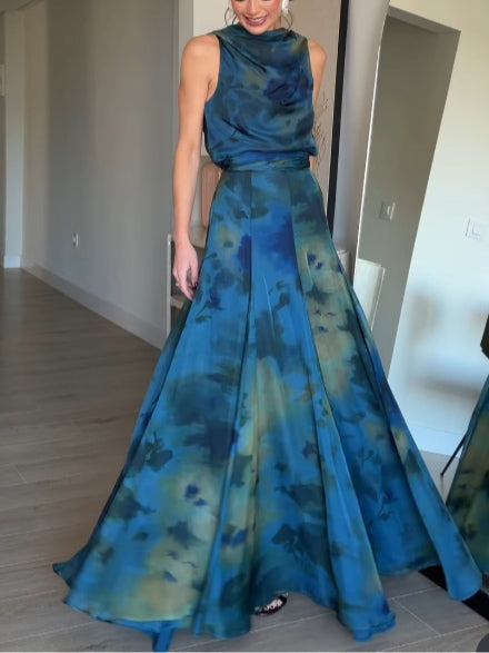 Ensemble débardeur et jupe en mousseline Tie-Dye Vivian
