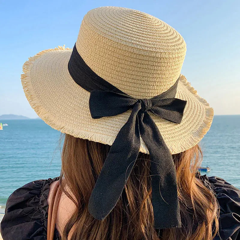 Chapeau de paille Rivera nœud papillon