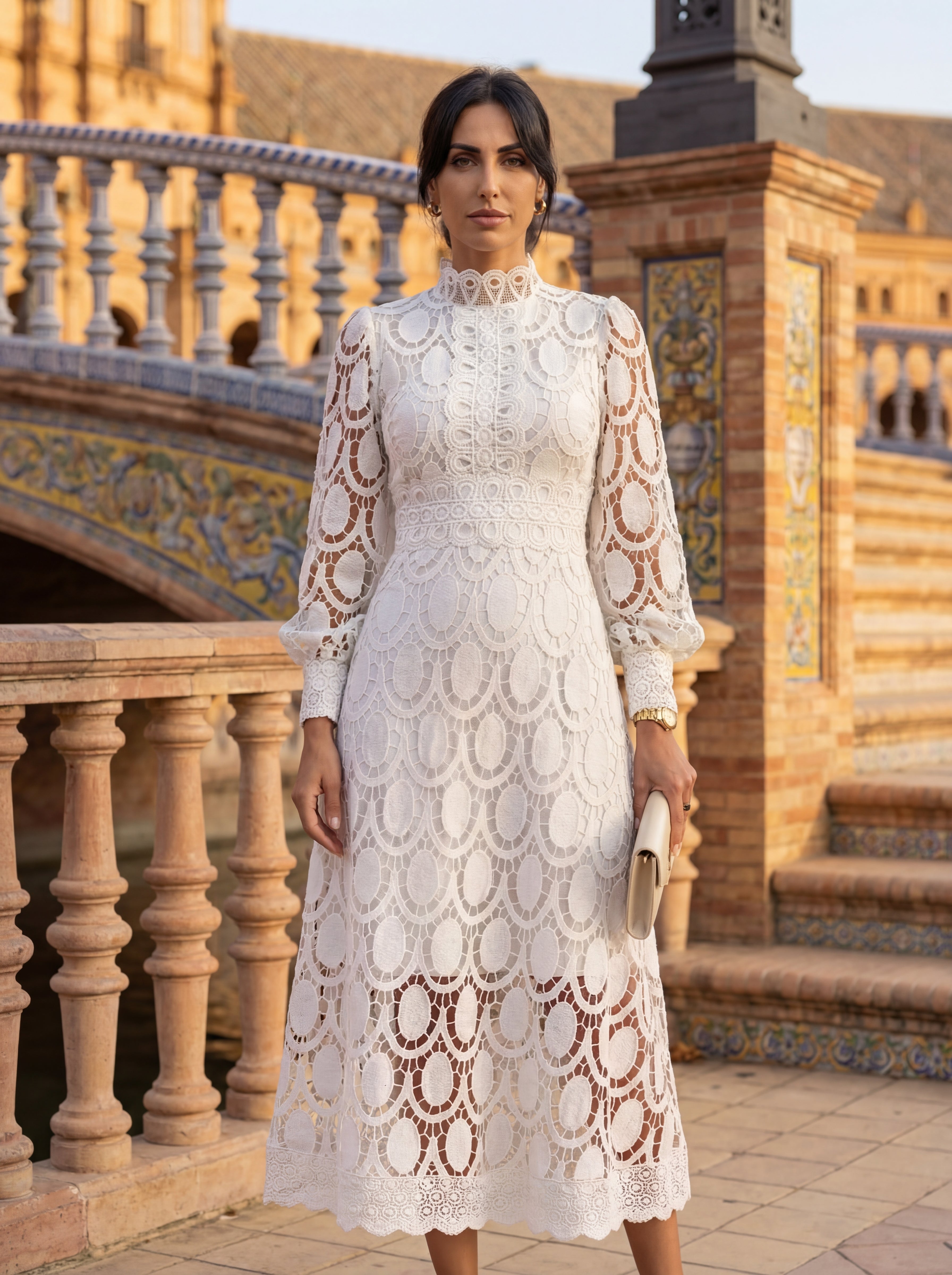 Carmona | Robe pull à col roulé et manches longues
