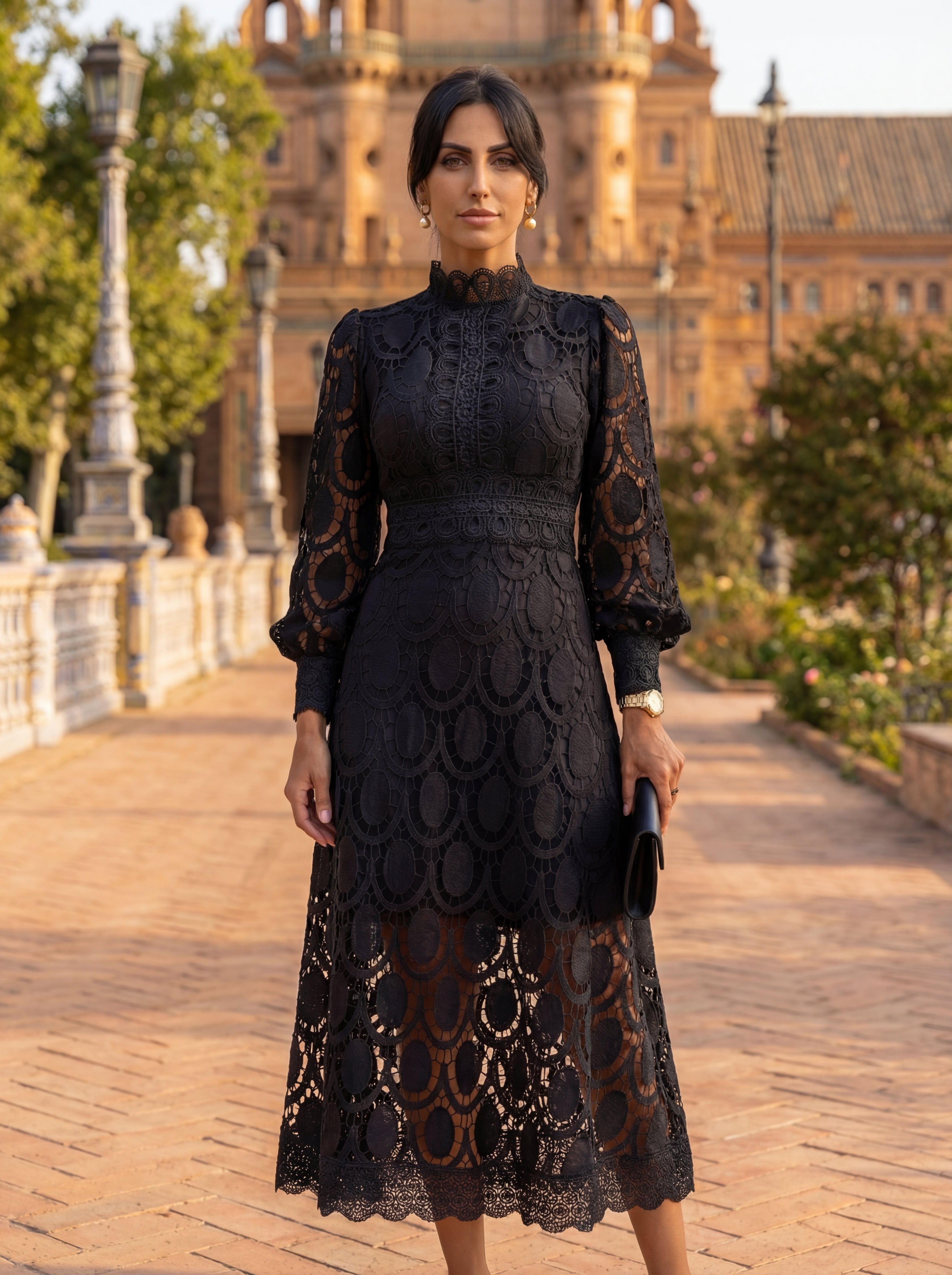 Carmona | Robe pull à col roulé et manches longues