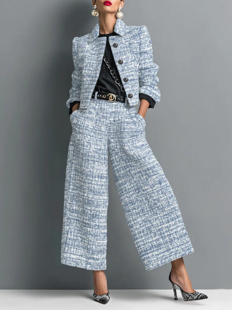 Ensemble Veste et Pantalon Tessa en Tweed