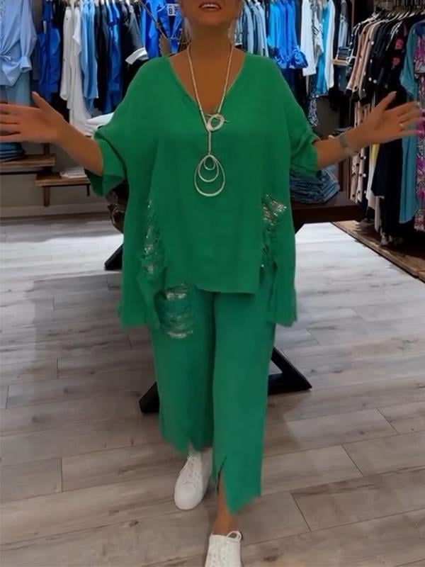 Bianca | Ensemble d'été deux pièces élégant pour les jours ensoleillés