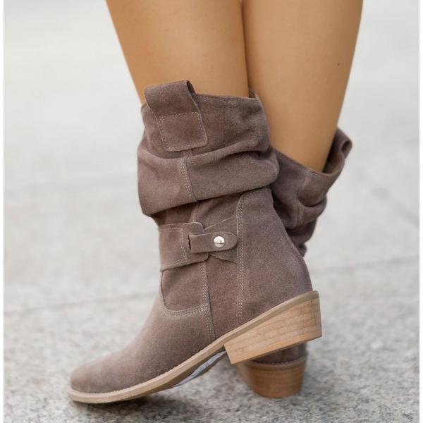 Bottes façon cuir