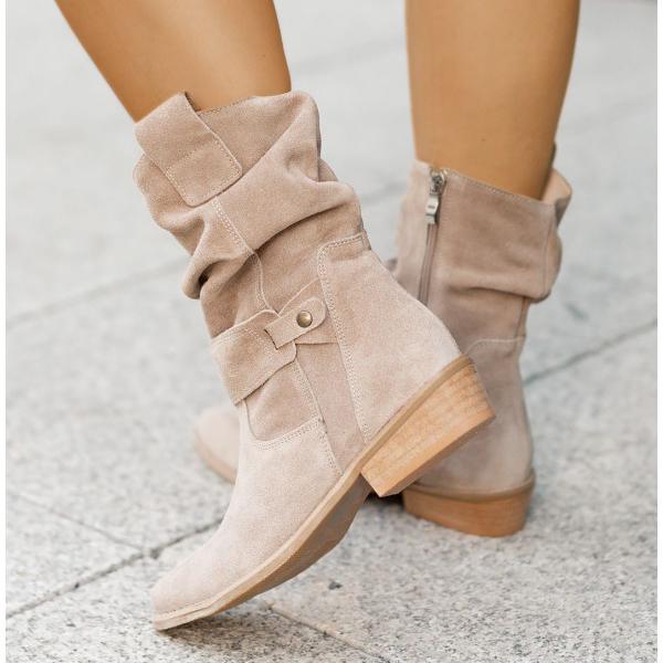 Bottes façon cuir