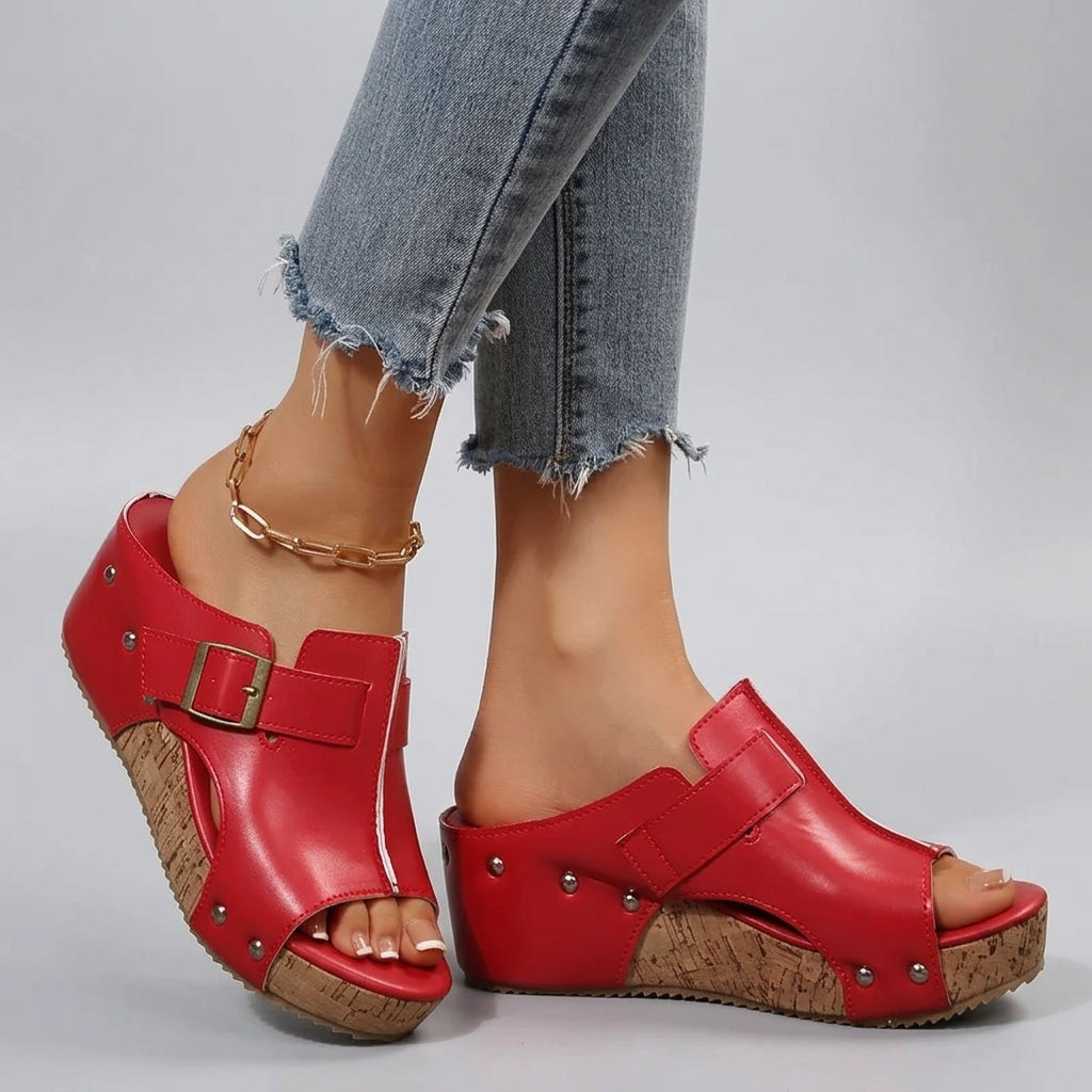 Sandales compensées Olivia