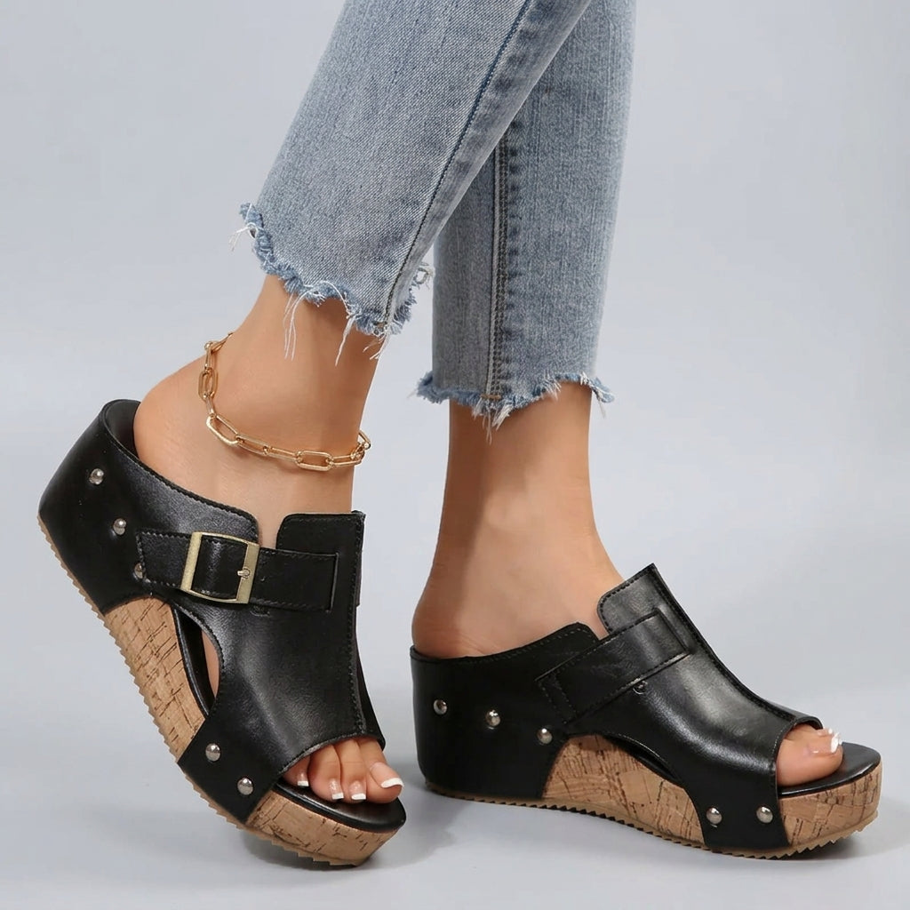 Sandales compensées Olivia