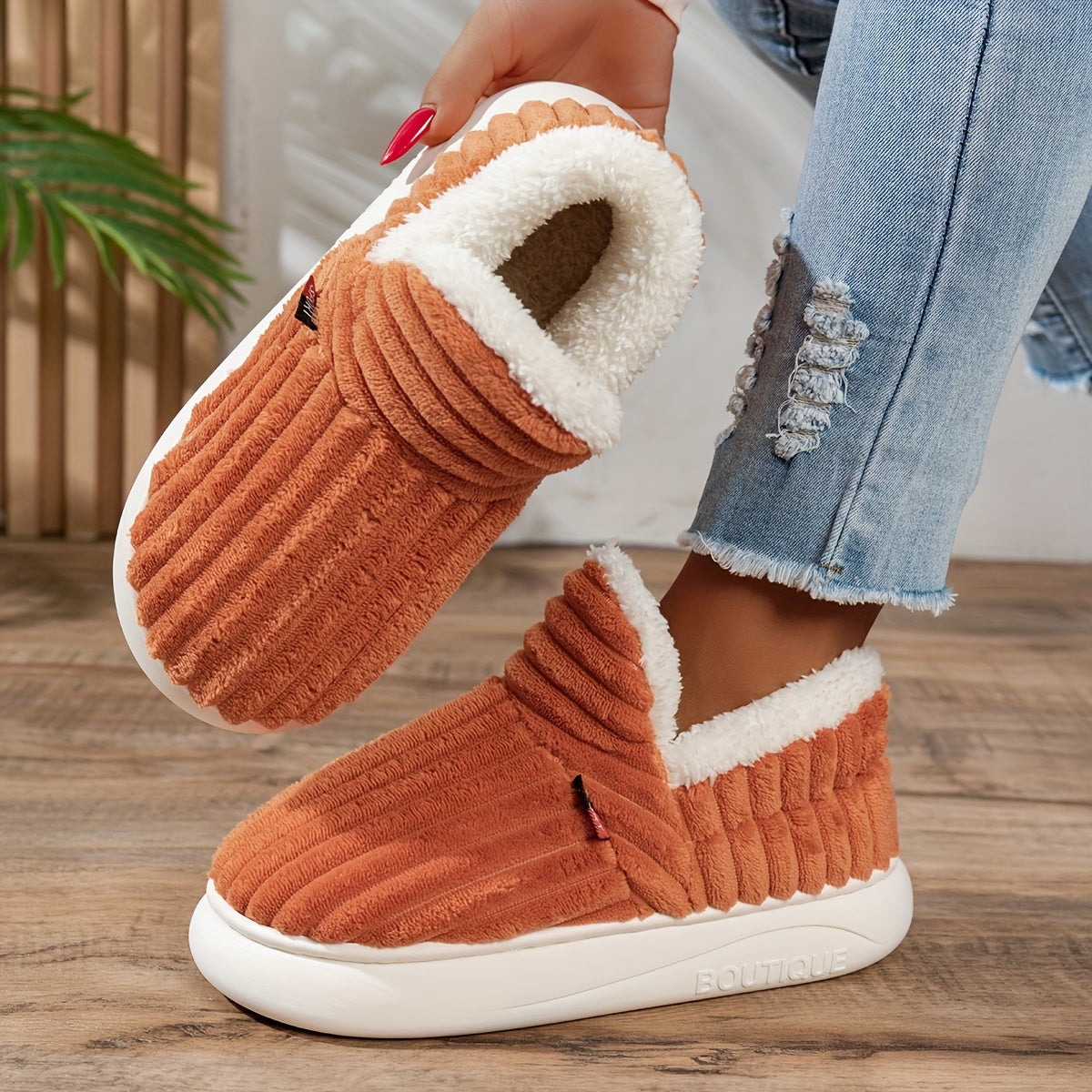 Chaussons d'hiver douillets