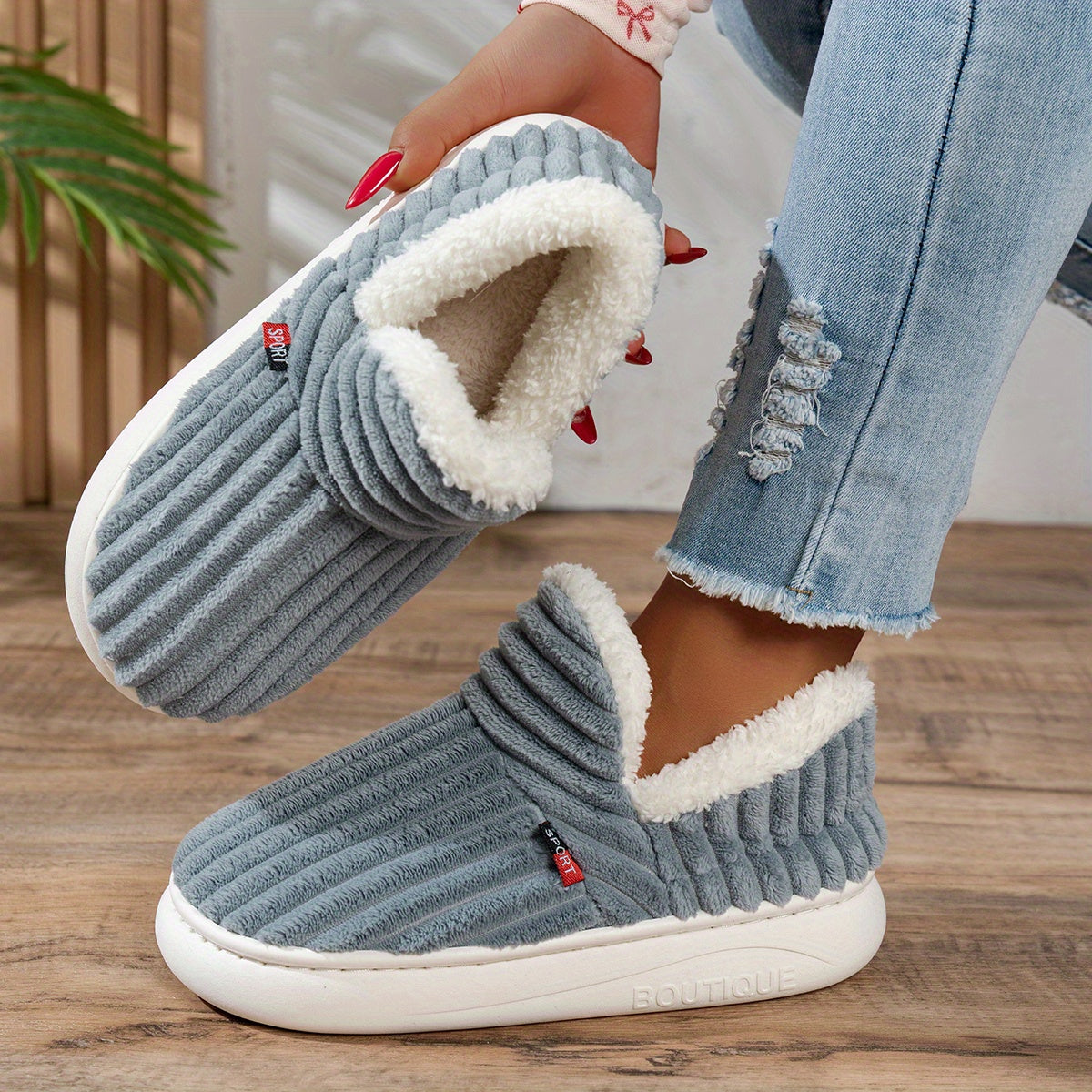 Chaussons d'hiver douillets